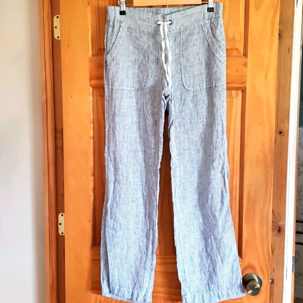 Athleta Striped Drawstring Pants